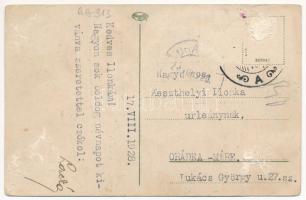 1928 Biharnagybajom, vasútállomás, MÁV 376 sorozatú gőzmozdony, vonat (Rb)