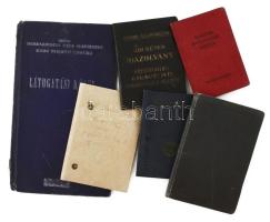 cca 1910-1960 6 db vasúti utazási igazolvány, egyéb tagsági könyv, igazolvány