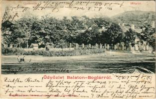 ~1900 Balatonboglár, Gyula Villa és Berta lak. Kapható Simon Gézánál (EK)