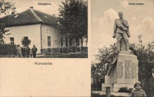 Kuncsorba katonai emlékművel