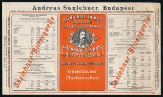 1933 Andreas Saxlehner - Hunyadi János budai keserűvíz forrás reklámlap