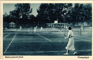 1937 Balatonalmádi-fürdő, tenisz pályák, sport