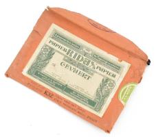 Gevaert Ridax Papier, egy csomag használatlan régi fotópapír, német nyelvű útmutatóval. Eredeti, sérült papírtasakban.