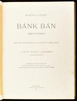 Katona József: Bánk bán. Dráma öt felvonásban. Csók István képeivel illusztrált díszkiadás. A Pesti ...