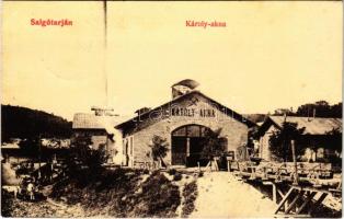 1914 Salgótarján, Károly akna a bányában, iparvasút. Friedler Ármin kiadása (EK)