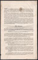 1845 Székesfehérvár, a helvét hitvallású (református) dunántúli egyházkerület közgyűlésének jegyzőkönyve. Fűzés nélkül, néhány apró lapszéli sérüléssel, foltokkal, 10 p.