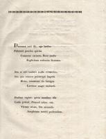 1825 Győr, 2 db egyházi nyomtatvány: Horvát Endre: Méltóságos Juranits Antal úrnak, győri megyés püs...