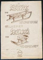 Hallvölgyi ródlik reklámlap, gyűrődésekkel