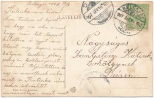 1907 Belényes, Beius; Járásbíróság. Tóth Andor kiadása / county court (EK)