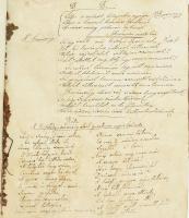 cca 1835-1848 "Est Josephus Boda ..." Kézzel írt gyűjtemény feltehetőleg Boda József nevű ...