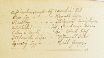 cca 1835-1848 "Est Josephus Boda ..." Kézzel írt gyűjtemény feltehetőleg Boda József nevű ...