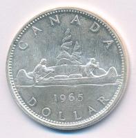 Kanada 1965. 1D Ag "II. Erzsébet" T:AU,XF 
Canada 1965. 1 Dollar Ag "Elizabeth II&qu...