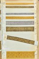 cca 1910-1920 Nürnberg, G. Hirsch & Sohn G.m.b.H. arany- és ezüstszövő vállalkozásának áruminta ...