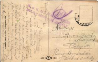 1915 Ungvár, Uzshorod, Uzhorod; Korona szálló, Berkes Béla és Horvát Mór üzlete. Steinfeld Dezső kia...