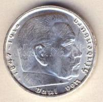 Német 3. Birodalom 1938B 2M Ag "Hindenburg" T:1/2+