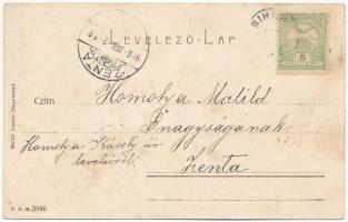 1906 Bihar, Biharia; Templom tér. Helyfi László kiadása / churches (EK)