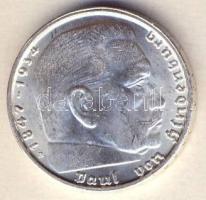 Német 3. Birodalom 1938B 2M Ag "Hindenburg" T:1/2+