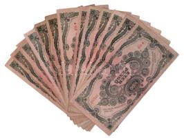 1945. 1000P (13x) mindegyik "MNB" bélyeggel T:F