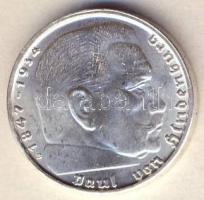 Német 3. Birodalom 1938B 2M Ag "Hindenburg" T:1/2+