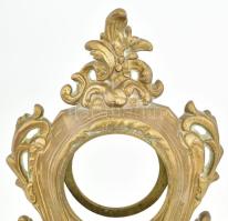 Bronz óratok, jelzés nélkül, öntött bronz, hibátlan, m: 25,5 cm