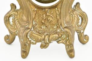Bronz óratok, jelzés nélkül, öntött bronz, hibátlan, m: 25,5 cm