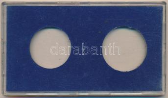 1973. műanyag tok az Petőfi 50Ft és 100Ft ezüstérmék számára, használt állapotban