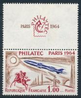 Kiállítás "Philatec", Párizs (III). bélyeg szelvénnyel / stamp with tab
