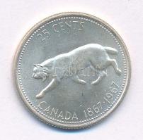 Kanada 1967. 25c Ag "Hiúz" T:AU Canada 1967. 25 Cents Ag "Lynx" C:AU Krause KM# 68