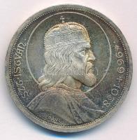 1938. 5P Ag "Szent István" T:AU patina
Adamo P8.1