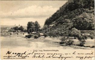 1904 Besztercebánya, Banská Bystrica; Urpin-hegy, híd. Ivánszky Elek kiadása / mountain, bridge (fa)
