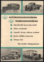 O.K (Orestein és Koppel) Karosszériák Magyar részvénytársaság kétoldalas szórólap