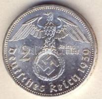Német 3. Birodalom 1939A 2M Ag "Hindenburg" T:1-/2+