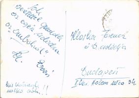 1965 Balatonfüred, Üdvözlet a Balaton étteremből a balatonfüredi Anna bálról. photo (non PC) (EK)