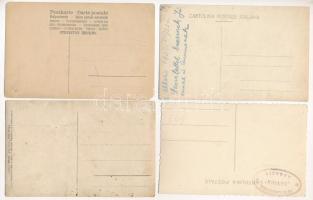 Abbazia, Opatija; - 4 db RÉGI fotó képeslap: nyaraló vendégek / 4 pre-1945 photo postcards: spa gues...