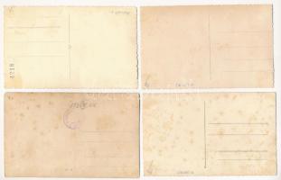 Makarska - 4 db RÉGI fotó képeslap: nyaraló vendégek / 4 pre-1945 photo postcards: guests on holiday