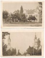 Zsablya, Zabalj; - 2 db RÉGI város képeslap / 2 pre-1945 town-view postcards