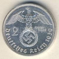 Német 3. Birodalom 1939A 2M Ag "Hindenburg" T:1-/2+