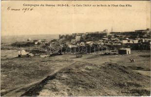 1914 Campagne du Maroc 1913-14. La Casba Tadla sur les Bords de l'Oued Oum R'Bia / WWI military (EK)