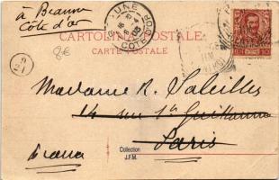 1903 Pope Leo XIII. Art Nouveau, floral, litho (EB)