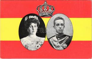 Alfonso XIII, King of Spain and Queen Victoria Eugenie. B.K.W.I. (EK)