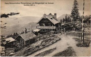 1909 Mariazell (Steiermark), Hans Reisenhofers Almwirtshaus am Bürgeralpel / inn, chalet, tourist house (EK)