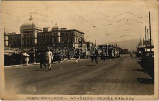 Athens, Athína, Athenes; Nouvel Phalere / street view, tram. photo (fl)