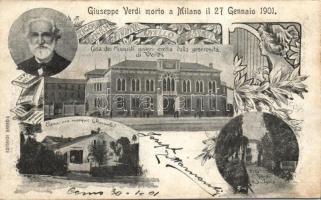 1901 Milano death of Giuseppe Verdi