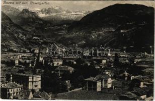 1910 Bolzano, Bozen (Südtirol); mit dem Rosengarten / general view (EB)