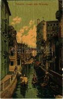 1913 Venezia, Venice; Canale delle Maravege / canal (EK)