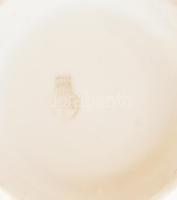 Zsolnay virágmintás porcelán bögre, matricás, jelzett, hibátlan, m: 9,5 cm