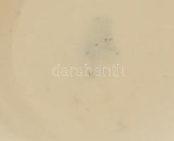 Zsolnay virágmintás bögre, matricás, jelzett, minimális kopással, m: 9,5 cm
