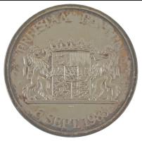 Németország / Bajorország 1985. "Franz Josef Strauss" kétoldalas, jelzett Ag emlékérem (34...