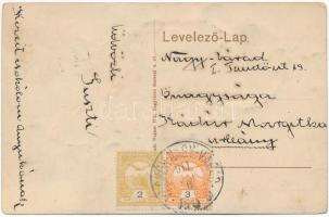 1911 Belényes, Beius; Püspöki lak, Görög ortodox román fiú internátus. Wagner Villi kiadása / bishop...