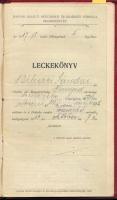 1917 Selmecbánya, a Magyar Királyi Bányászati és Erdészeti Főiskola leckekönyve